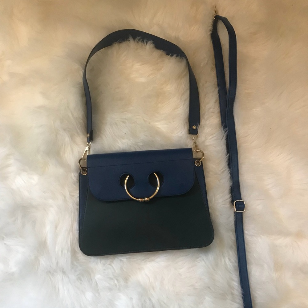 Green & blue Pierce shoulder/crossbody bag
